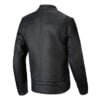ALPINESTARS DYNO LEATHER JACKET BLACK, RUBY RED ECRU