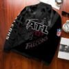Atlanta Falcons NFL Black Bomber Full Zip Jacket - Image 3