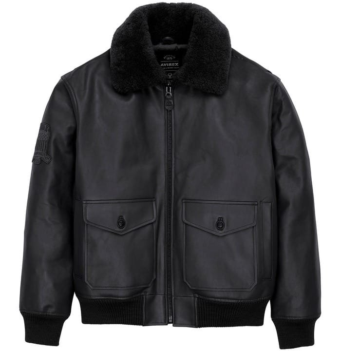 Avirex-G-1-Bomber-Jacket Avirex G-1 Sheepskin Leather Bomber Jacket - Image 1