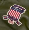 Men's Icon Olive Avirex Bomber Leather Jacket - Image 4