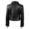 Blocks- Women’s Black Leather Jacket - Image 3