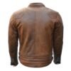 Goldtop 76 Armoured Leather Jacket – Brown - Image 2