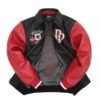 HERITAGE Black & Red Leather Jacket - Image 5
