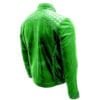 Men’s Green Biker Leather Jacket - Image 2