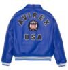 Men's Colbalt Blue ICON Avirex Leather Jacket - Image 2