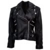 Rule- Ladies Black Leather Jacket