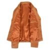 Women’s Classic Three Button Leather Blazer Ruth Tan - Image 4