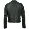 Women’s Deep Green Serpent Leather Jacket - Image 2