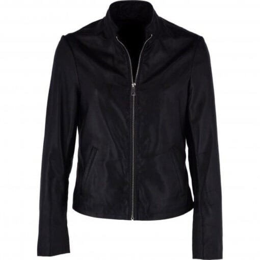 Women’s Elegant Black Leather Jacket Women’s Elegant Black Leather Jacket - Image 1