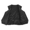 Women's Leather Classic Buttoned Waistcoat Rita Black - Image 6