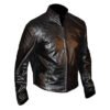 Men's Black Biker Leather Jacket