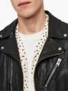 Pure Black Leather Jacket For Men - Image 3