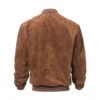 Mens Vintage Leather Baseball Bomber Jacket - Image 2