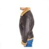 Men B3 Bomber RAF Leather Shearling Jacket - Image 2