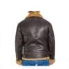 Men B3 Bomber RAF Leather Shearling Jacket - Image 3