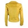 Lime Yellow Women’s Stylish Leather Jacket - Image 2
