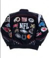 NFL All Teams Black Bomber Jacket - Image 2