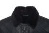 Drew Navy quilted sheepskin shearling coat - Image 3