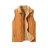 Men's Sherpa Lined Fleece Vest Winter Corduroy Travel Vest