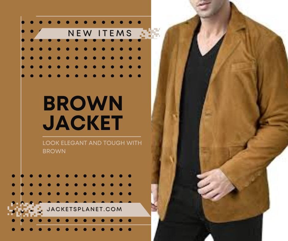 Ginger Brown Suede Blazer