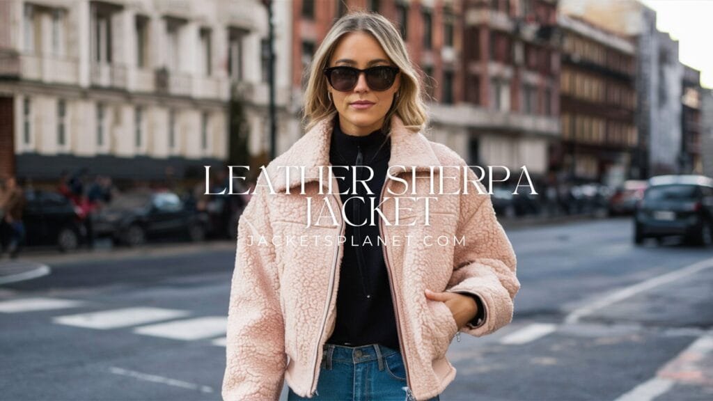 Leather Sherpa Jacket