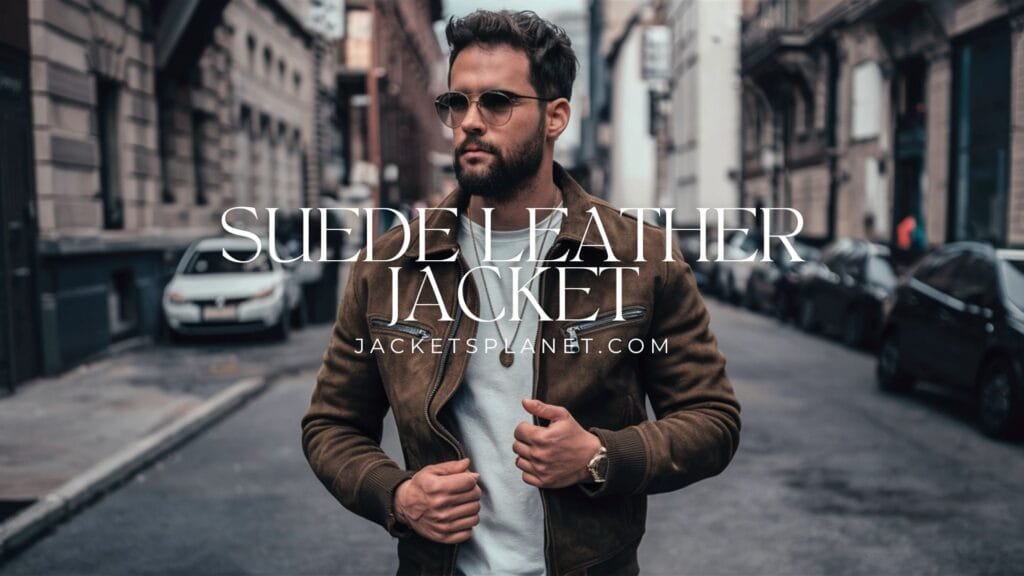 suede leather jacket A suede leather jacket offers timeless style, warmth, and versatility for any occasion.