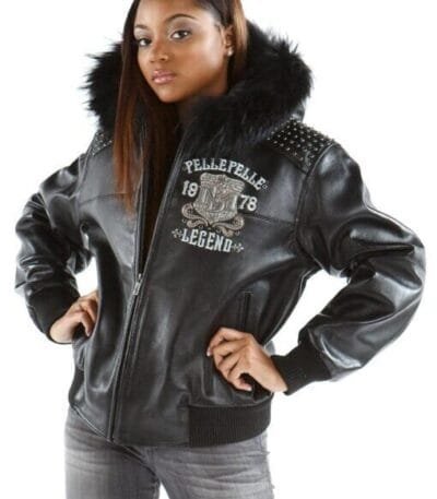 Pelle Pelle Live Like A Queen Black Leather Jacket