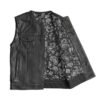 Bandit Leather Motorcycle Vest for Men Classic Biker Style