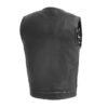 Bandit Leather Motorcycle Vest for Men Classic Biker Style