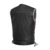 Captain Men's High-Quality Leather Biker Vest - Image 6