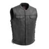 Sniper Men’s Stylish Motorcycle Leather Vest