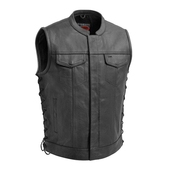 Sniper Leather Motorcycle Vest for Men Perfect for Bikers Sniper Men’s Stylish Motorcycle Leather Vest