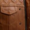 Timber Leather Vest for Men Motorcycle Style